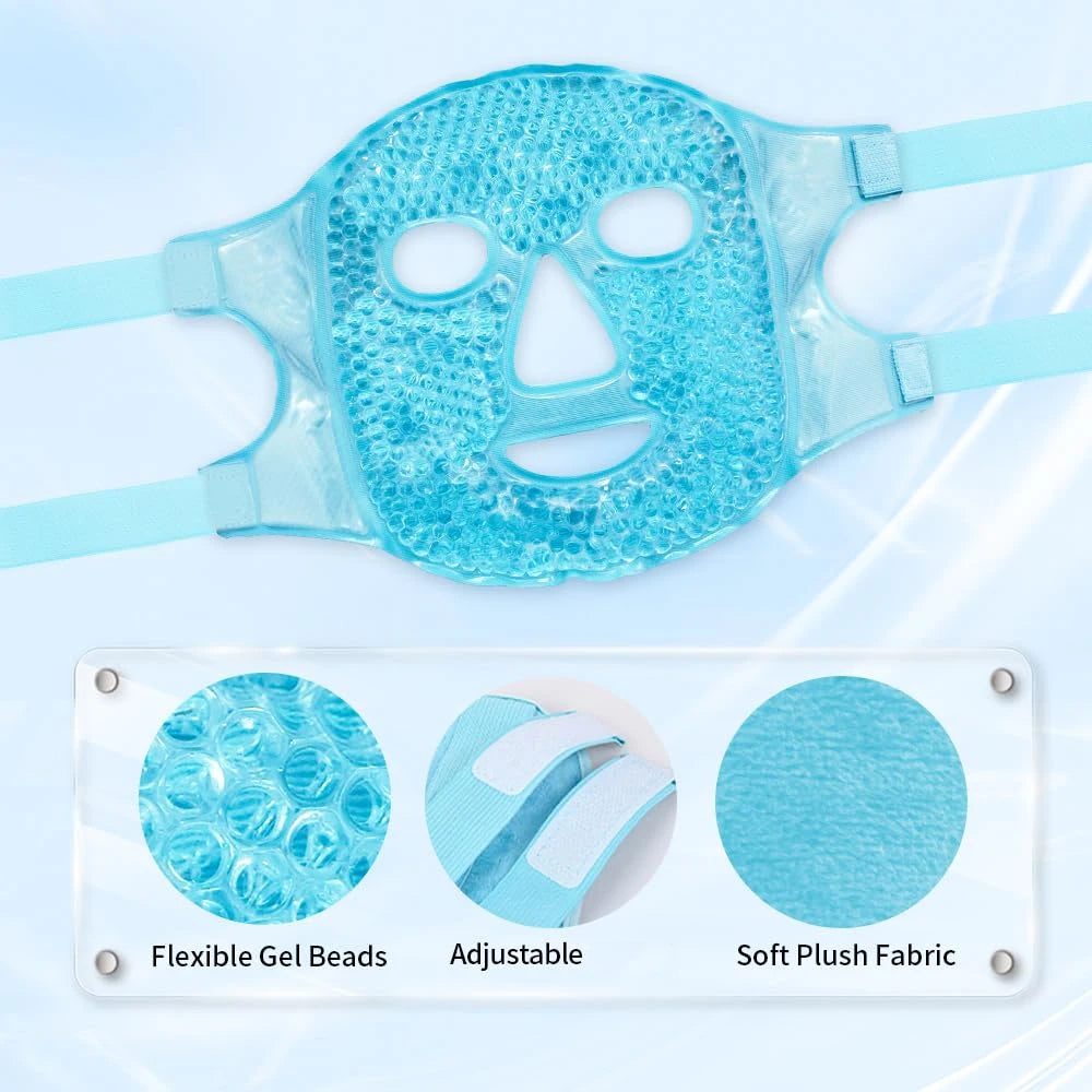 Cold Face Eye Masks Ice Face Mask Hot Cold Compress For Dark Circles Puffiness Cooling Face Masks For Women Man Skin Care Tools